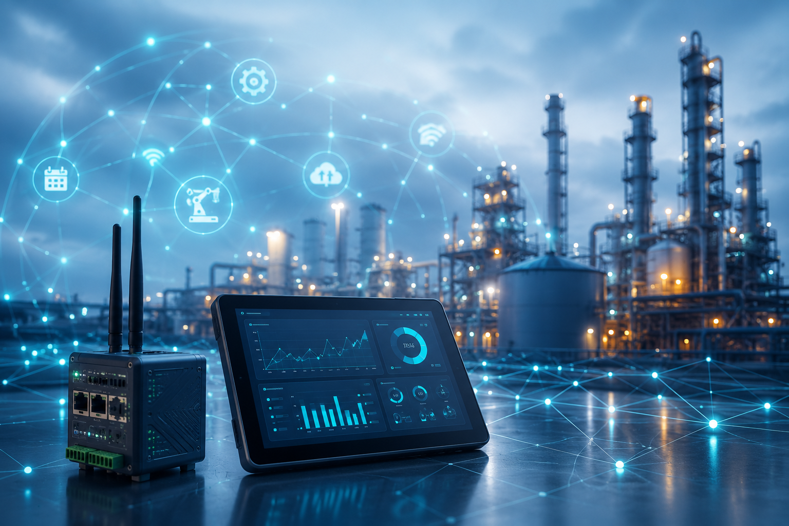 Futuristic industrial IoT network system